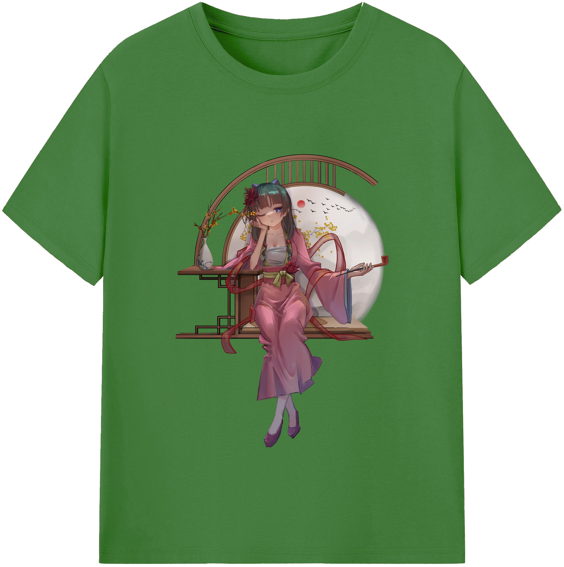 （画像用） 薬屋のひとりごと The Apothecary Diaries レディースカジュアルプリントTシャツ（綿100％）